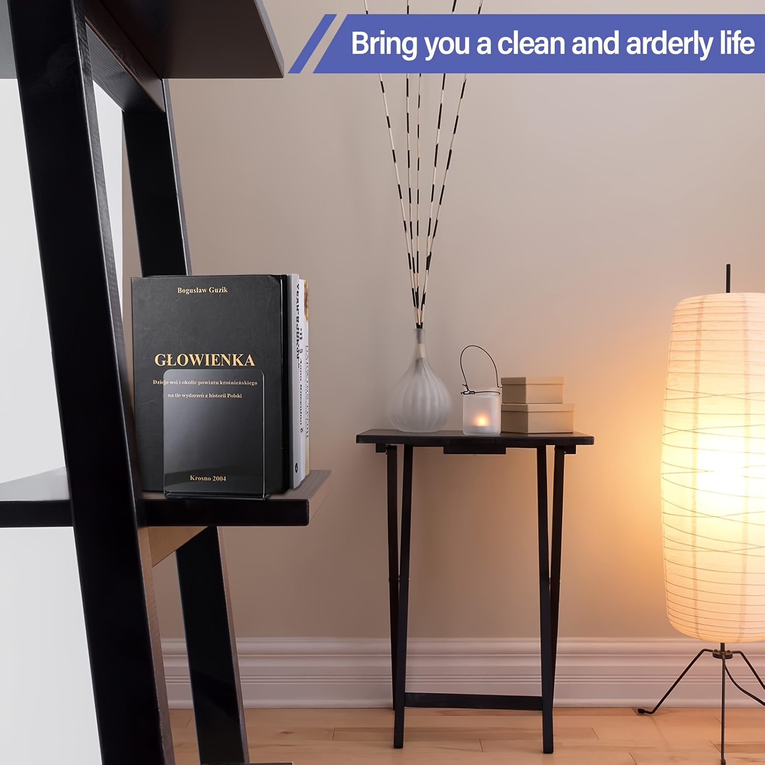 Clear Acrylic Book Stand Holder - 8 soportes para libros de acrílico