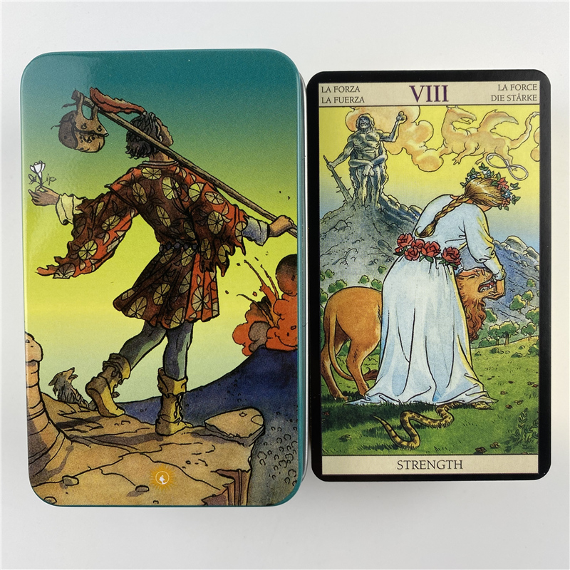 Caja de Metal edición dorada,  - Tarot Deck With Guidebook reseña y precio