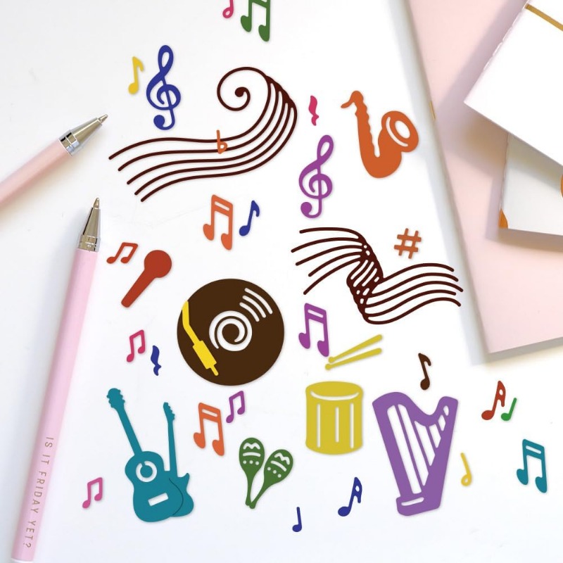 Troqueles de corte de notas mu - Blank Sheet Music Notebook reseña y precio